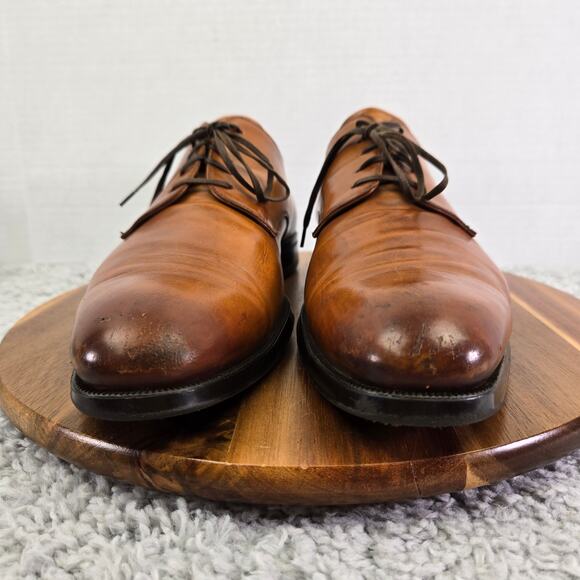 To Boot New York Brown Suede Plain Toe Casual Derby Oxford Dress Shoe Mens 10 - Picture 4 of 16